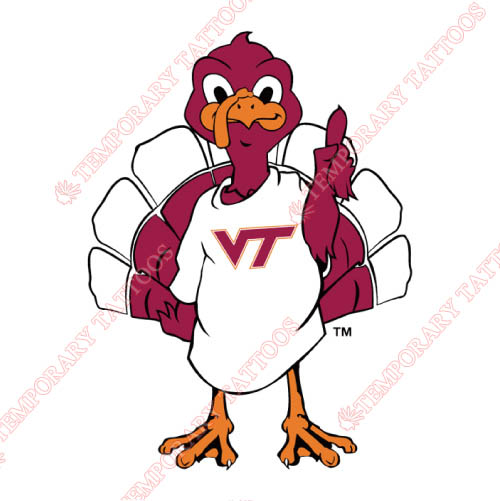 Virginia Tech Hokies Customize Temporary Tattoos Stickers NO.6860